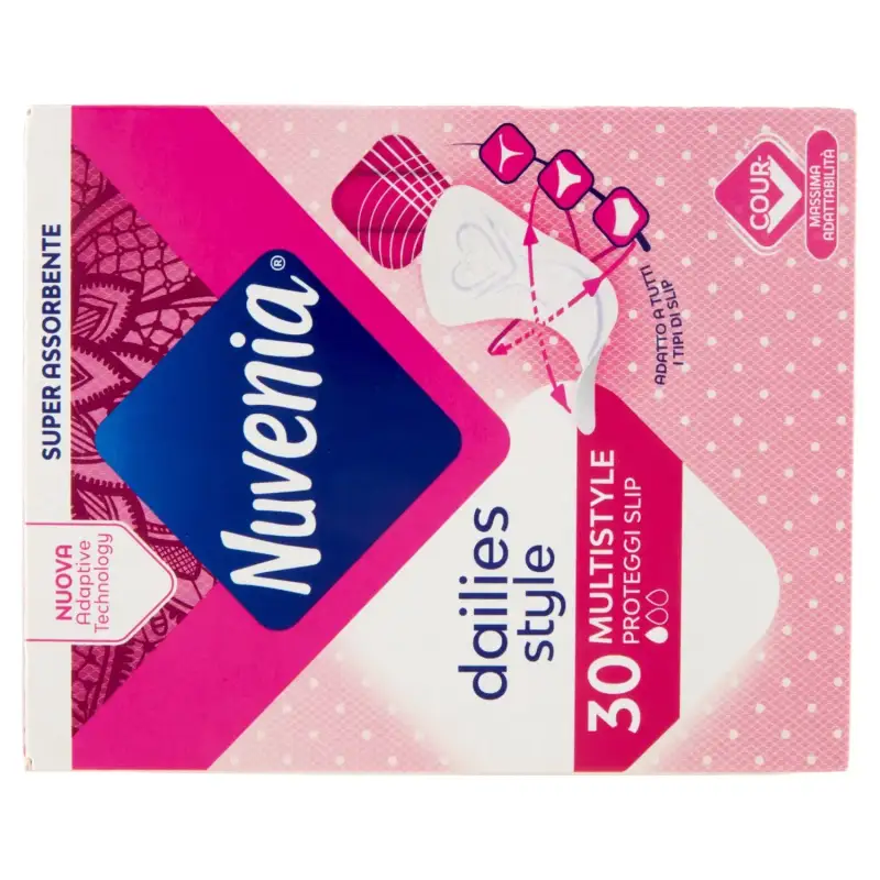 Nuvenia Protectoare pentru Chiloti Pliate in Pliculet Multistyle Dailies 30buc Bax 10 buc.